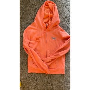 Orange Victoria Secret PINK Zip Jacket